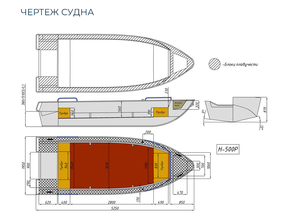 Алюминиевая лодка Неман-500 P в Тамбове