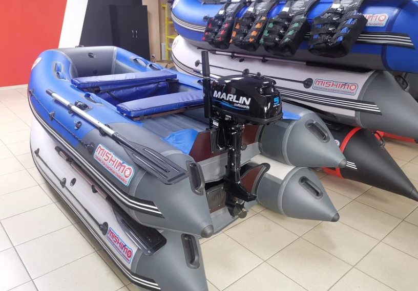 КОМПЛЕКТ ЛОДКА MISHIMO LITE 315 + МОТОР 5л.с в Тамбове