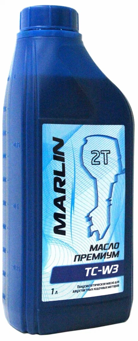 МАСЛО ПОЛУСИНТЕТИЧЕСКОЕ MARLIN ПРЕМИУМ 2Т, TC-W3, 1 ЛИТР в Тамбове