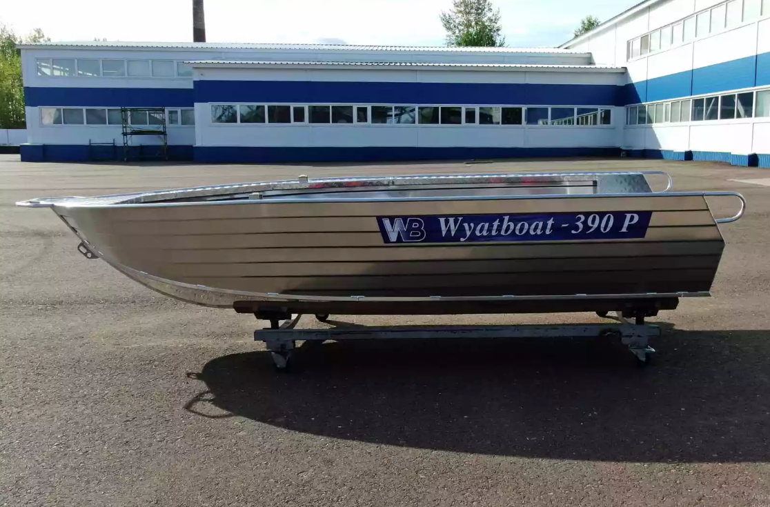 Алюминиевая лодка Wyatboat-390РМ увеличенный борт в Тамбове