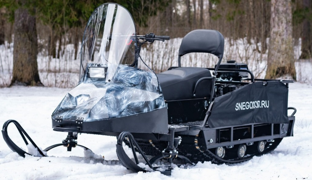 Миниснегоход Бурлак Егерь Экспедитор 15 л.с. , реверс, тормоз, капот белый в Тамбове
