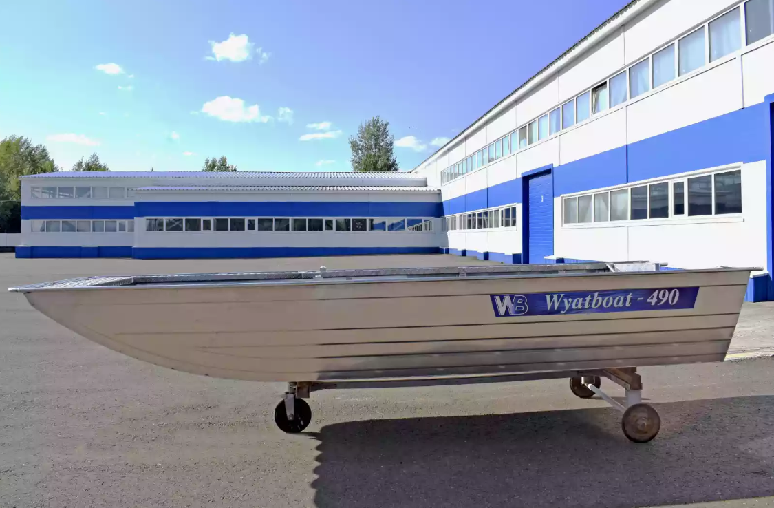 Алюминиевая лодка Wyatboat-490 Jonboat в Тамбове