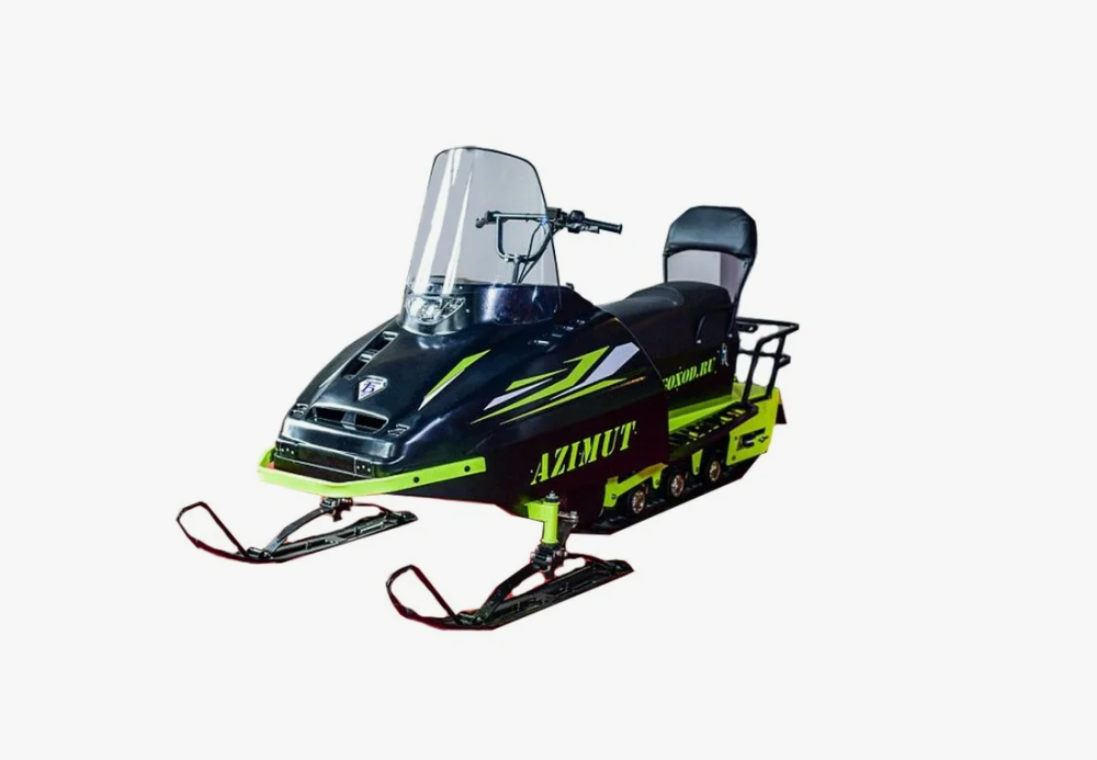 Миниснегоход Бурлак Азимут 20 л.с. , эл.запуск, реверс, тормоз гидравл, капот черный в Тамбове