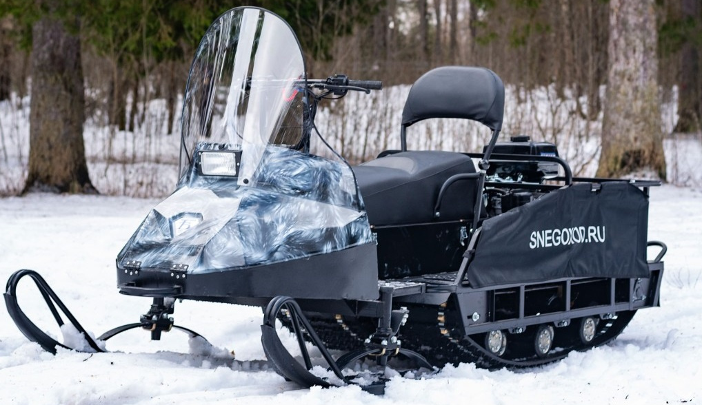 Миниснегоход Бурлак Егерь Экспедитор 15 л.с. , реверс, тормоз, капот белый в Тамбове