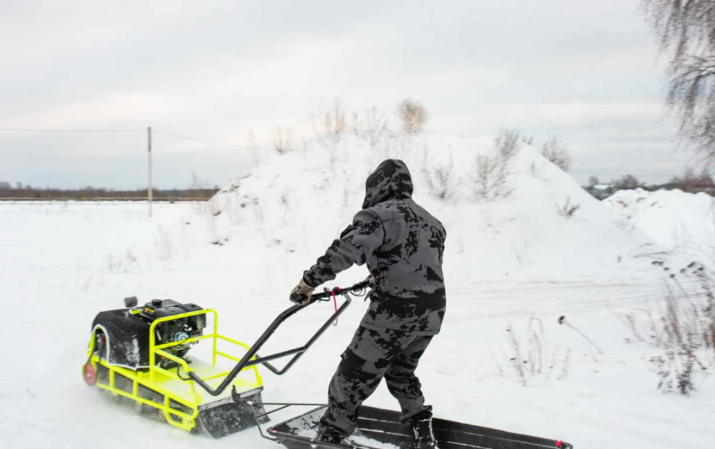 Мотобуксировщик Бурлак ХОЗЯИН-1 (капот ткань) в Тамбове