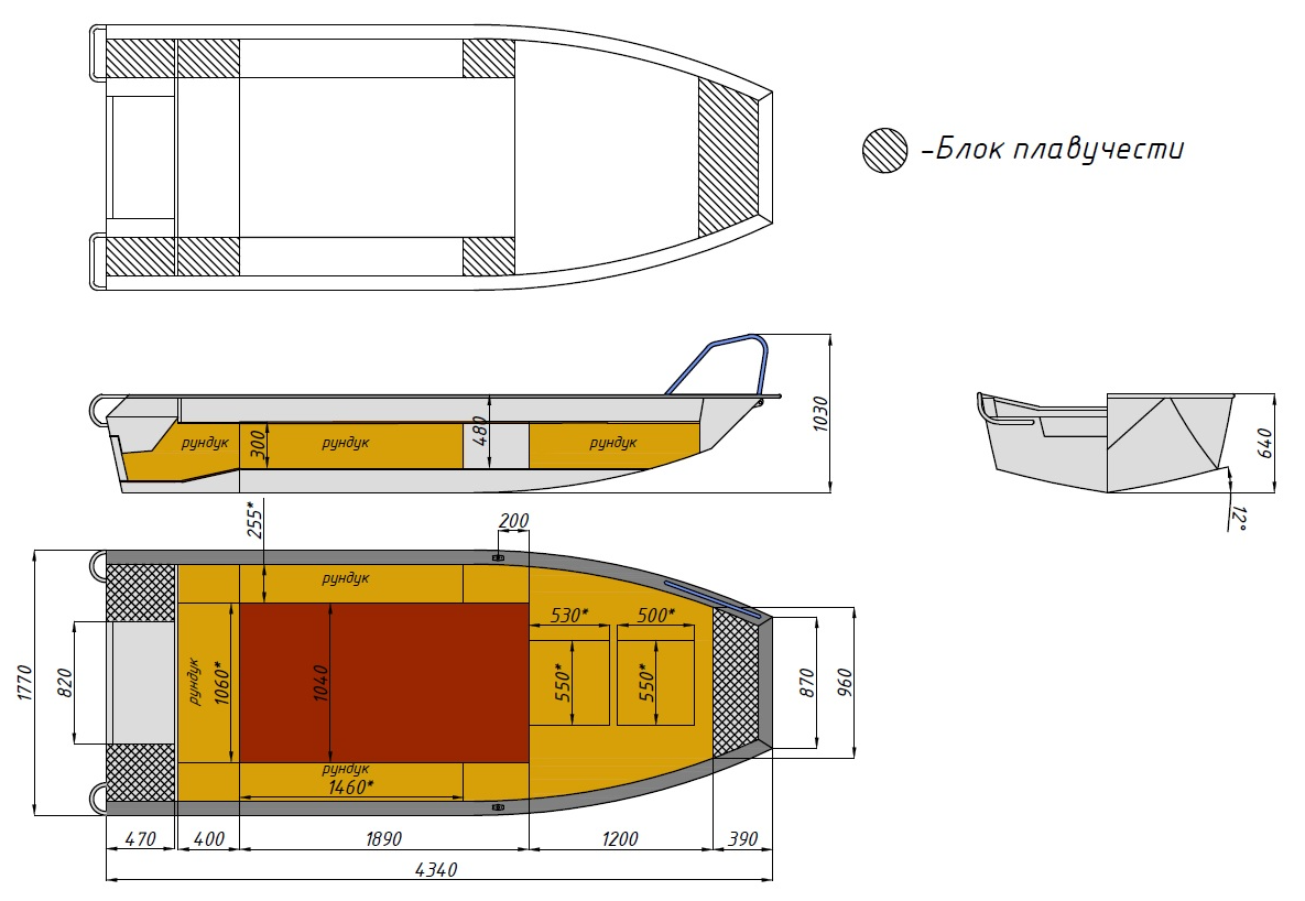 Алюминиевая лодка  Wyatboat-430 Master Fish в Тамбове