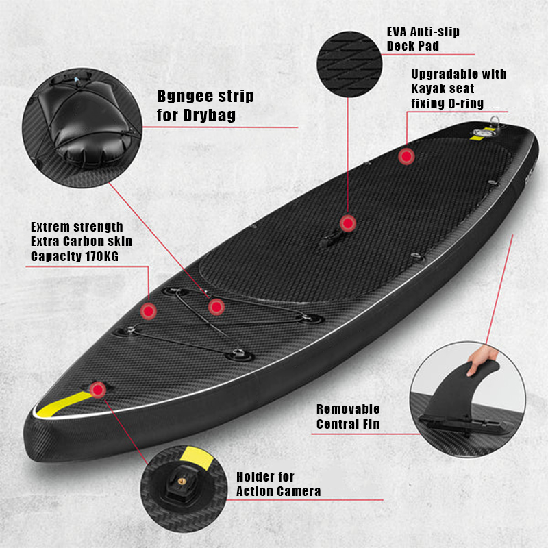 SUP (САП) ДОСКА MISHIMO CARBON DARKSIDE 10.6’ (325СМ) в Тамбове