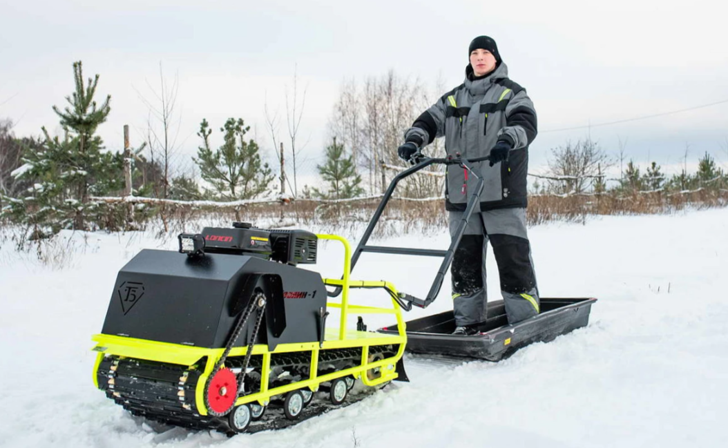 Мотобуксировщик Бурлак ХОЗЯИН-1 (капот ткань) в Тамбове