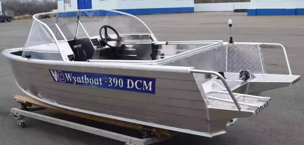 Алюминиевая лодка Wyatboat-390 DCM Увеличенный борт в Тамбове