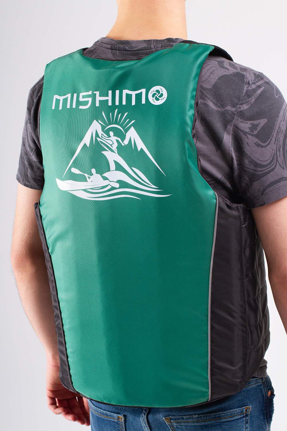 Жилет спасательный MISHIMO PRO Премиум качества Черно-зеленый в Тамбове