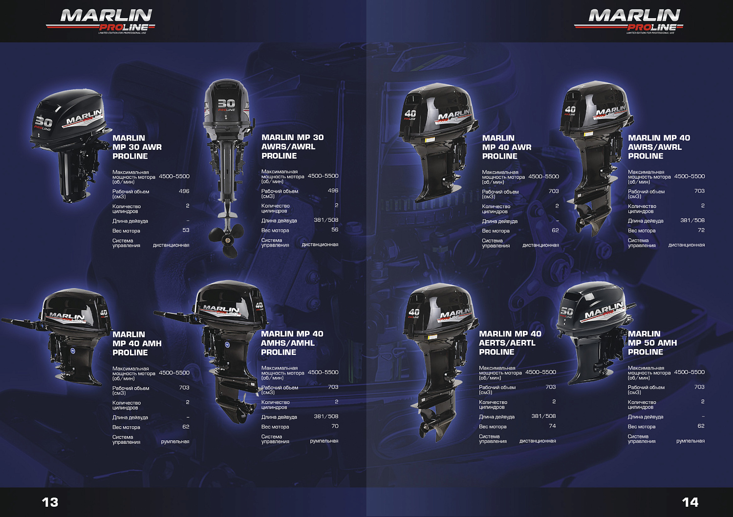 Лодочный мотор MARLIN PROLINE MP 9.9 (20) AMHS FORCE в Тамбове