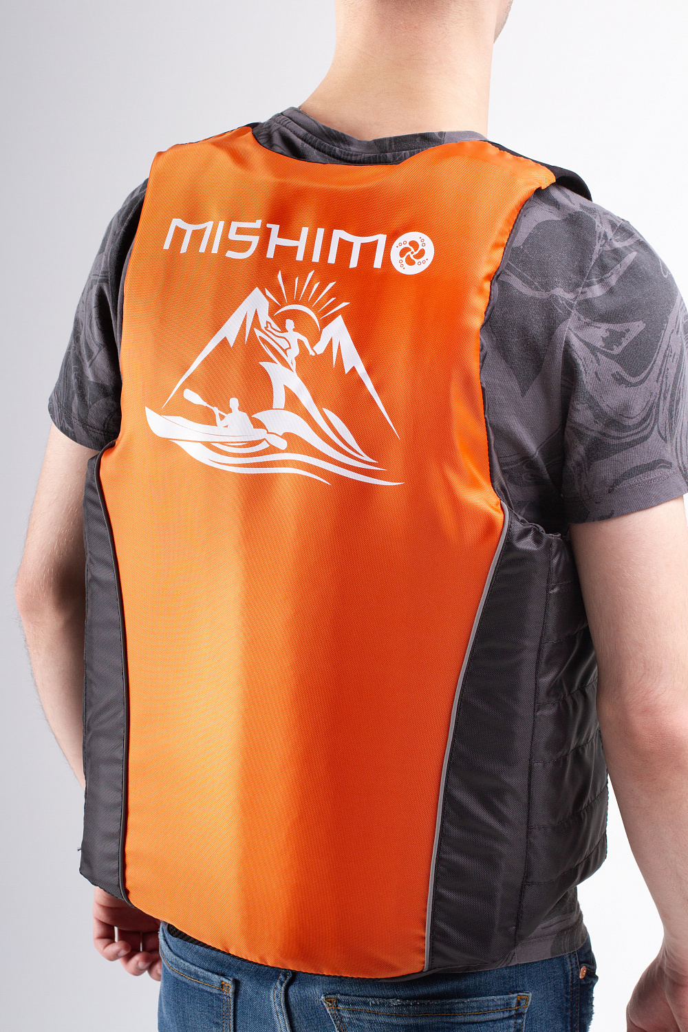 Жилет спасательный MISHIMO PRO Премиум качества Черно-оранжевый в Тамбове